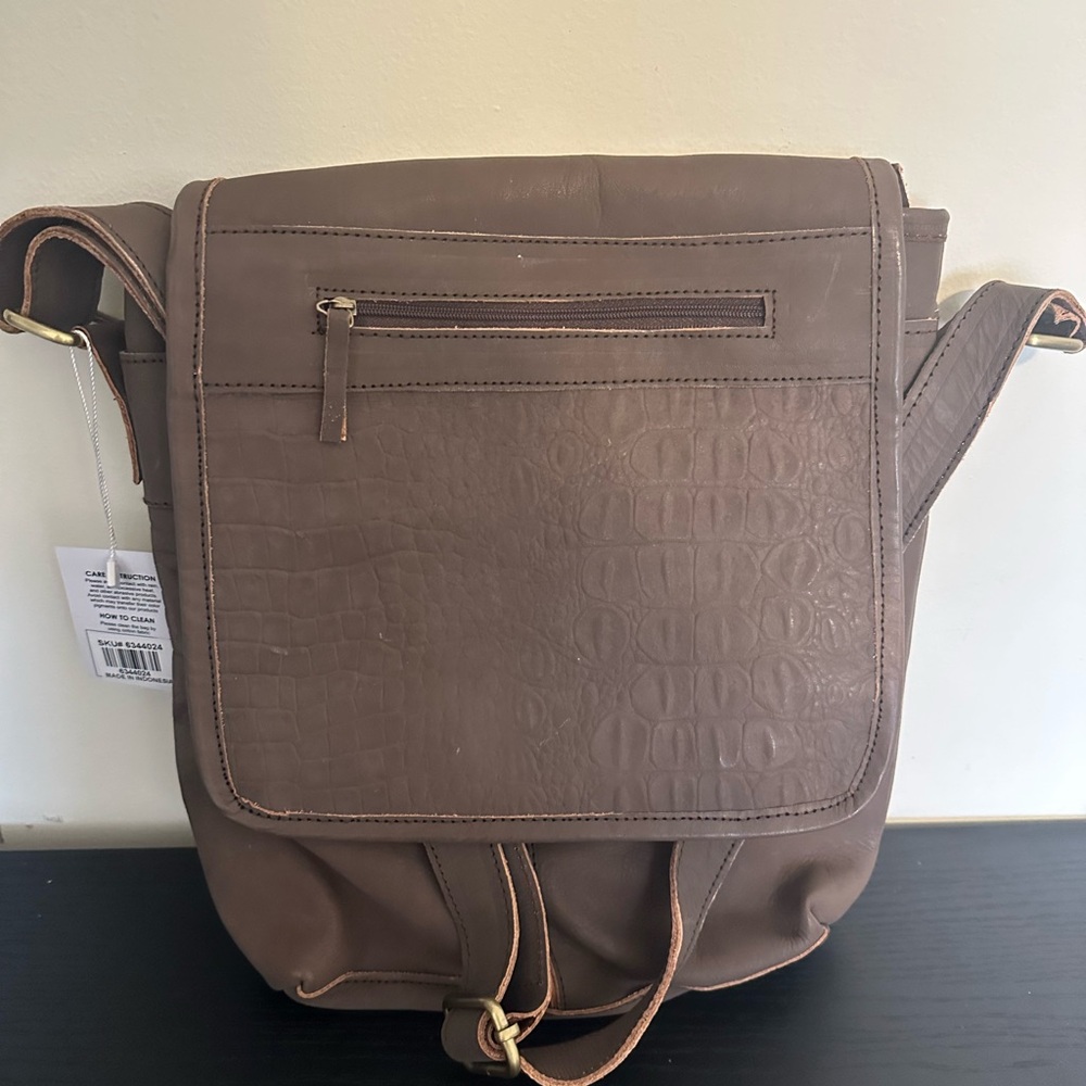 Genuine Leather Crossbody Bag Natural Fruit Dyeing